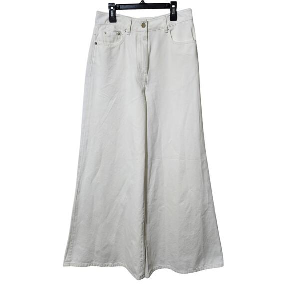 NEW Ronny Kobo Womens Wide Leg 70’s Flare Jeans Size 26 Stone Wash High Waist - Picture 4 of 9